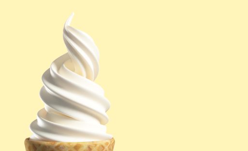 Plant based soft serve ice cream